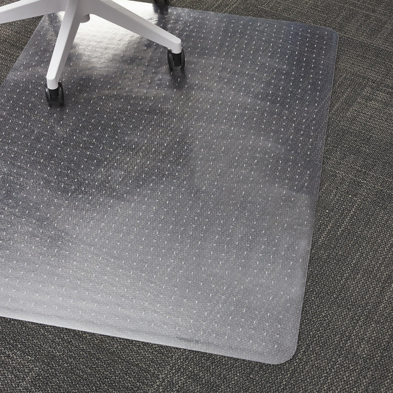 Staples Carpet Chair Mat with Lip, 45" x 53'', Low-Pile, Clear (20232-CC)