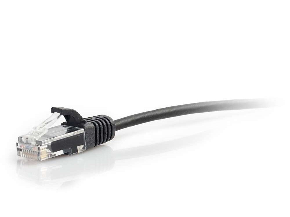 C2G Cables to Go 7' CAT-6 UTP Ethernet Patch Cable, 28 AWG, Black (01106)