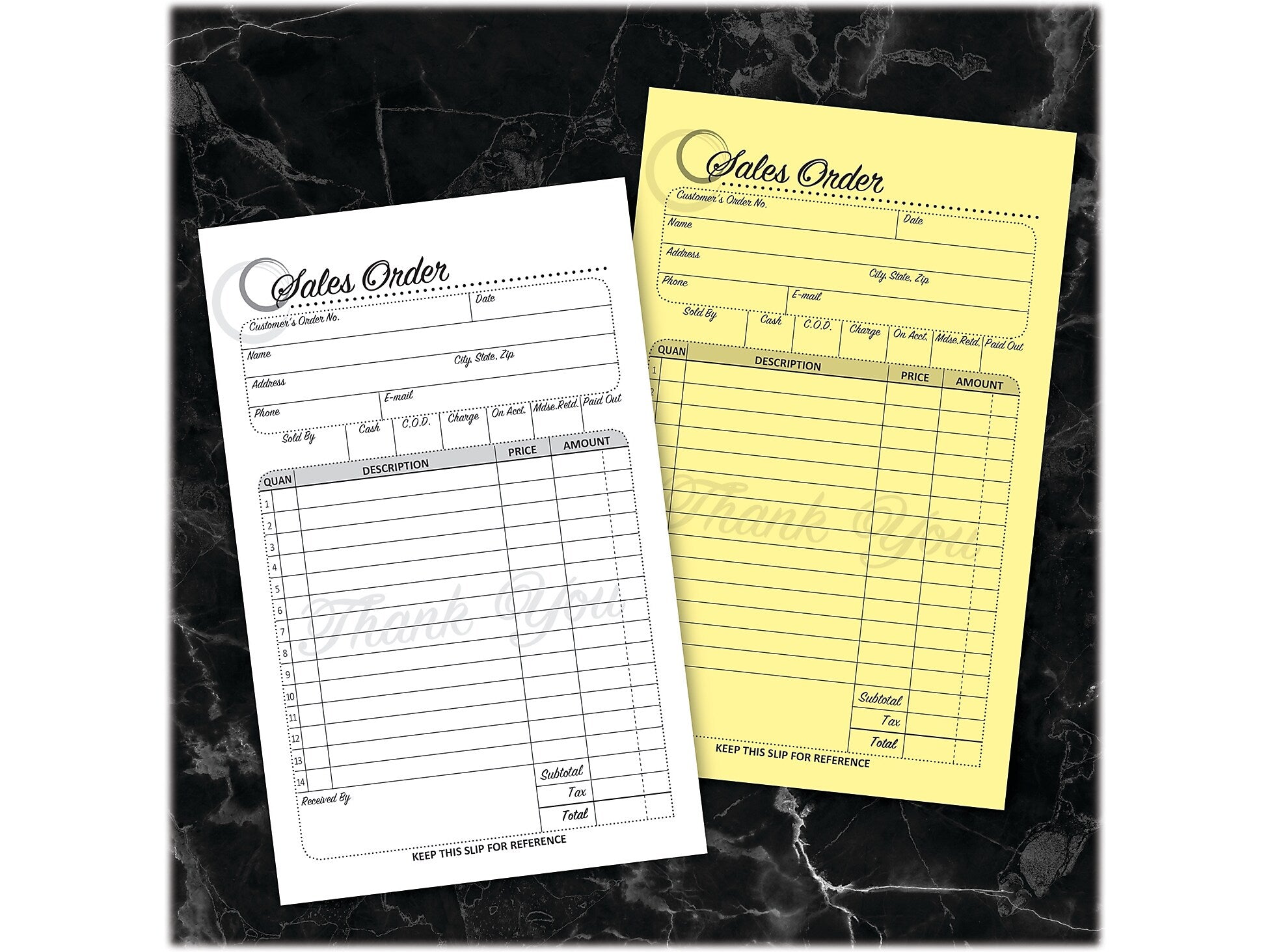 Cosco Artistic 2-Part Carbonless Sales Orders, 4.25" x 7.25", 50 Sets/Book (074015)