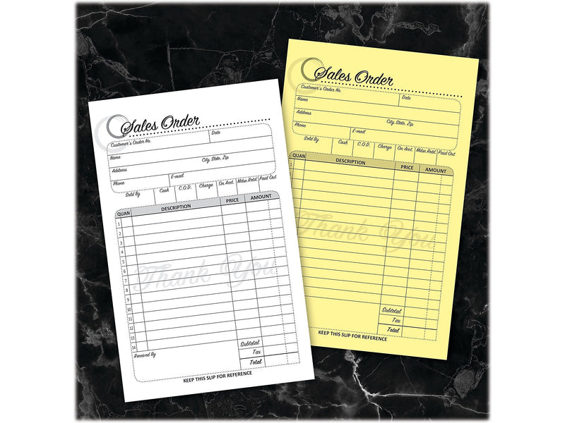 Cosco Artistic 2-Part Carbonless Sales Orders, 4.25" x 7.25", 50 Sets/Book (074015)