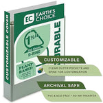 Samsill Earth's Choice Plant-Based 1.5" Durable View Binders,  3-Ring, Made in USA, Assorted Fashion Colors, 4/Pack (MP46959)
