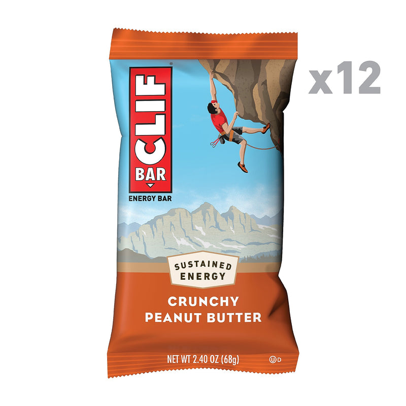 Clif Bar Crunchy Peanut Butter Energy Bar, 2.4 oz., 12 Bars/Box (CCC50120)