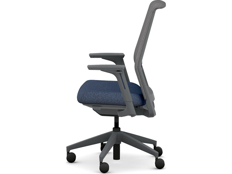 HON Cipher Mesh/Fabric Swivel Task Chair, Navy/Charcoal (HCFRT.STC.H.S.IC.APX13.TC00.AL.RE.SB.S)