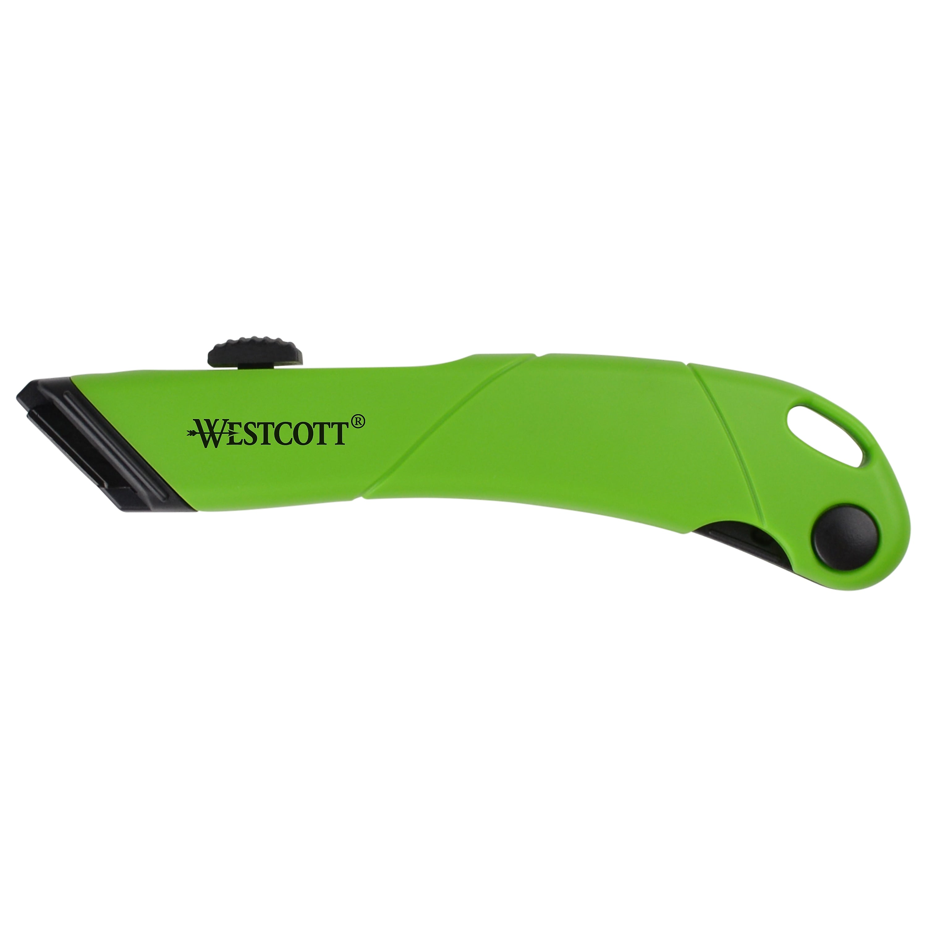 Westcott Retractable Safety Cutter, Green (00741)