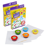 Crayola Spill-Proof Washable Paint Kit, Assorted Colors, 2 Kits/Bundle (BIN541092-2)