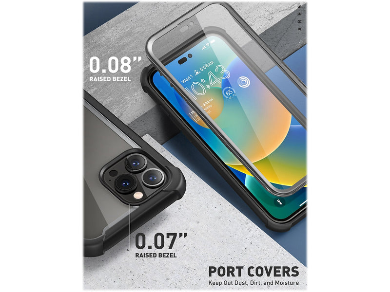 i-Blason Ares Black Case for iPhone 14 Pro (iPhone2022Pro-6.1-Ares-SP-Black)