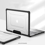 SaharaCase Heavy-Duty Raider Series 16" Laptop Case with Stand, Shock Absorbing, Frosted Clear/Black (LT00050)