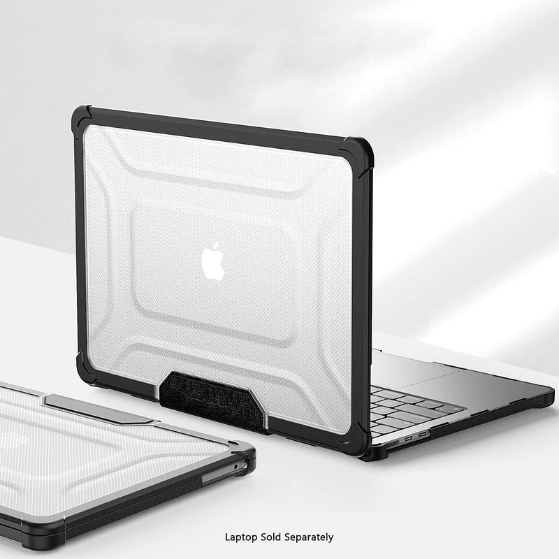 SaharaCase Heavy-Duty Raider Series 16" Laptop Case with Stand, Shock Absorbing, Frosted Clear/Black (LT00050)