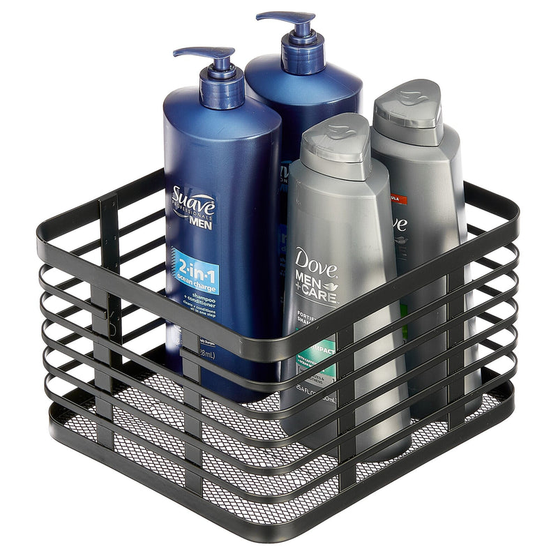 mDesign Steel Organizer, Matte Black (25940)