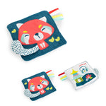 MINILAND Feel to Learn: Crinkly Sensory Paper Red Panda, Multicolored (MLE97322)