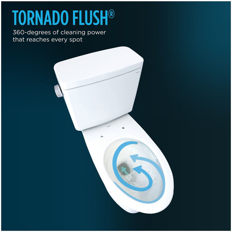 Toto Drake 1.28 gal. Gravity Flush Toilet, Cotton (MW7863074CEG#01)