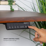 Mount-It! Dual Motor 60"W Electric Adjustable Standing Desk, Hazelnut Brown/Black (MI-18125)