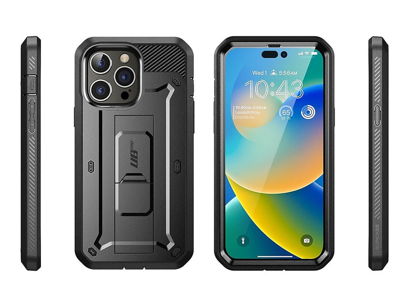 SUPCASE Unicorn Beetle PRO Black Rugged Case for iPhone 14 Pro (SUP-iPhone2022Pro-6.1-UBPro-SP-Black)