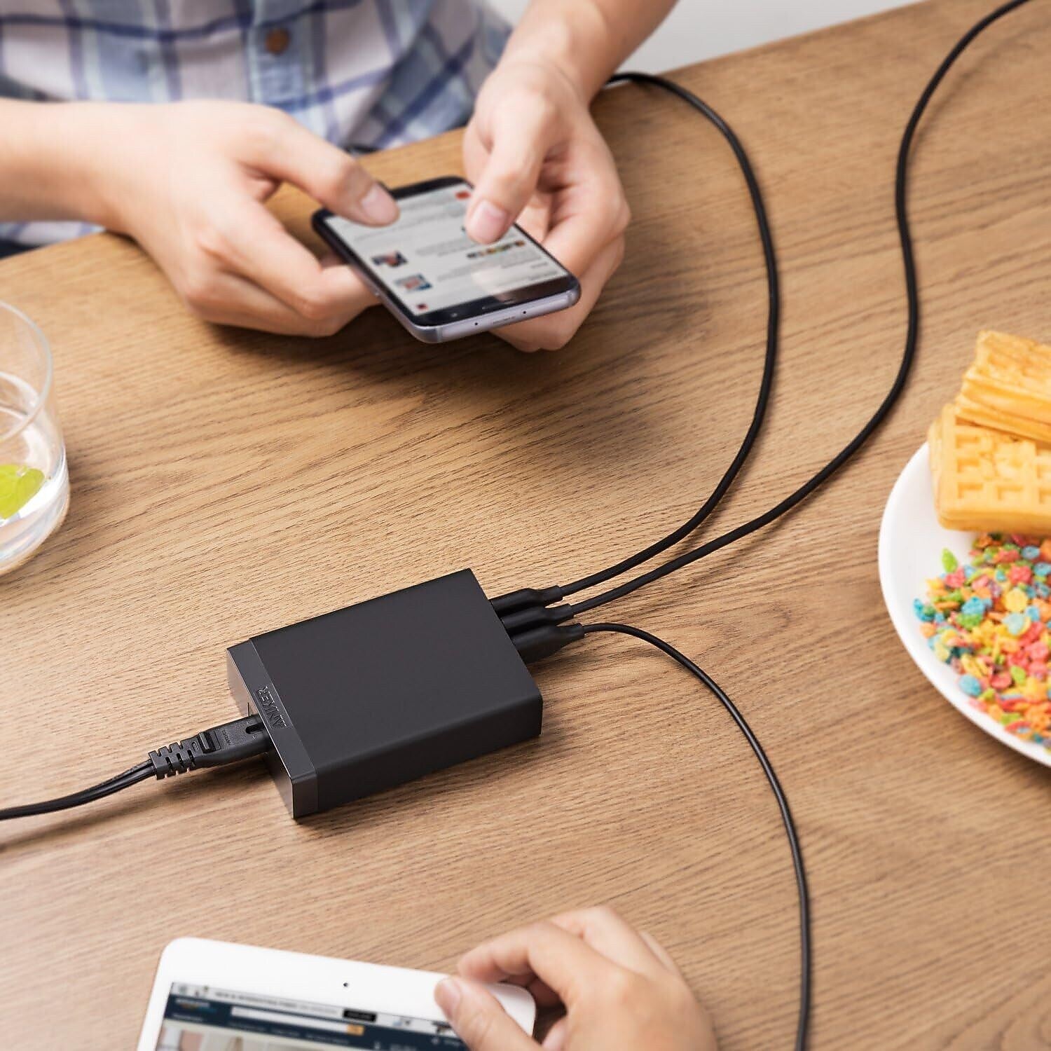 Anker 360 USB-A 6-Port USB Charger, 60W, Black (A2123115)