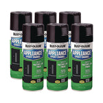 Rust-Oleum Specialty Appliance Epoxy Spray Paint, Gloss Black, 12 oz., 6/Carton (7886830)