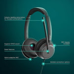 EPOS Impact 860T Active Noise Canceling Stereo Headset, USB-C, MT Certified (1001177)