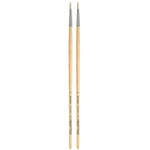 da Vinci TOP-ACRYL Oil and Acrylic Synthetic Bristle White Round Brush, 2 Brushes/Pack (DVXVA77826-2)