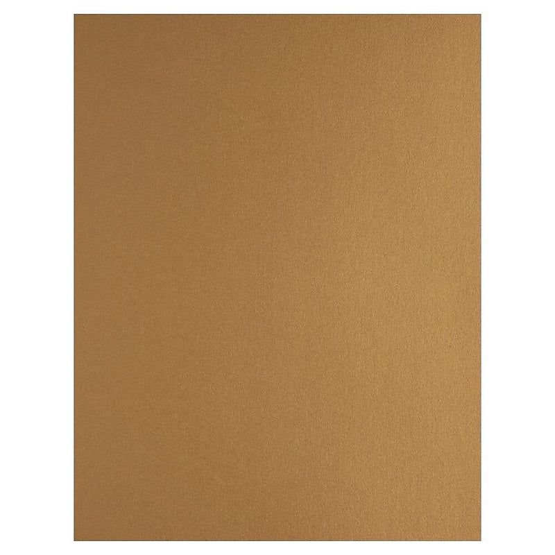 JAM Paper Foil 2-Sided 8.5" x 11" Color Multipurpose Paper, 24 lbs. Gold, 50 Sheets/Ream (1683736)