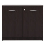Alera Valencia Series Storage Cabinet, 34w X 22 3/4d X 29 1/2h, Espresso (ALEVA613622ES)