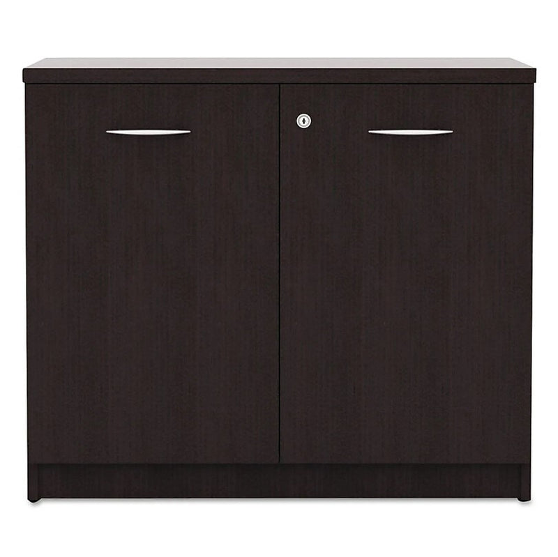 Alera Valencia Series Storage Cabinet, 34w X 22 3/4d X 29 1/2h, Espresso (ALEVA613622ES)