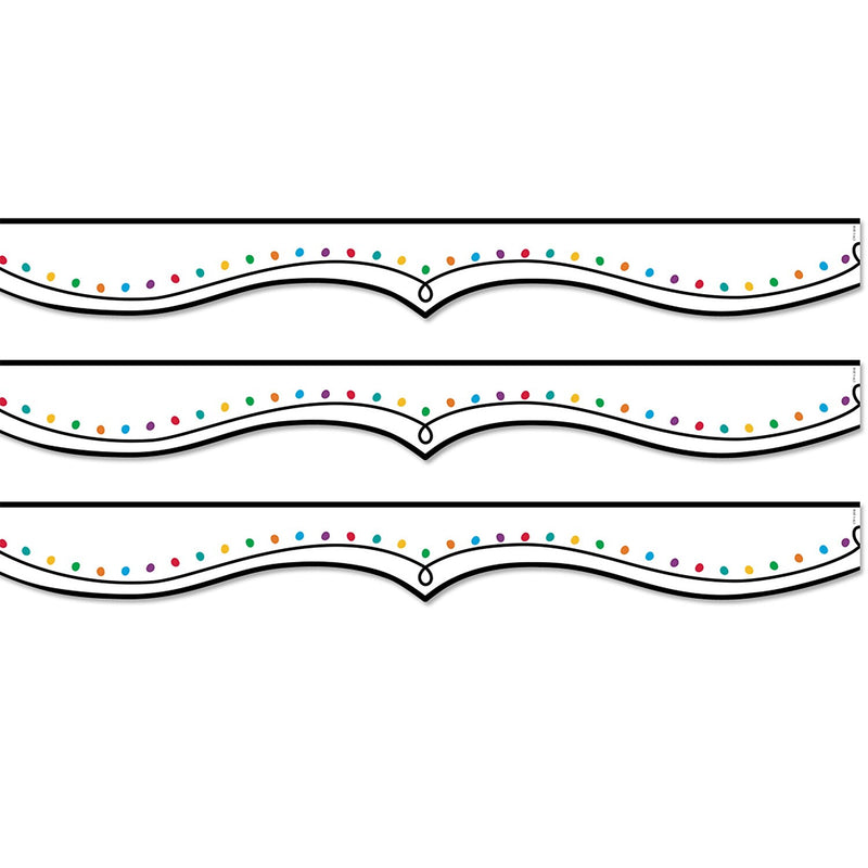 Creative Teaching Press EZ Border, 2.75" x 3" x 2', Color Dotted Swirl, 24/Pack, 3 Packs/Bundle (CTP10484-3)