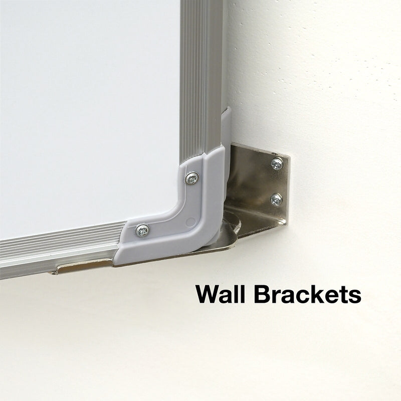 Excello Global Products Wall-Mounted Magnetic Steel Dry-Erase Whiteboard, 40" x 60" (EGP-HD-0551)