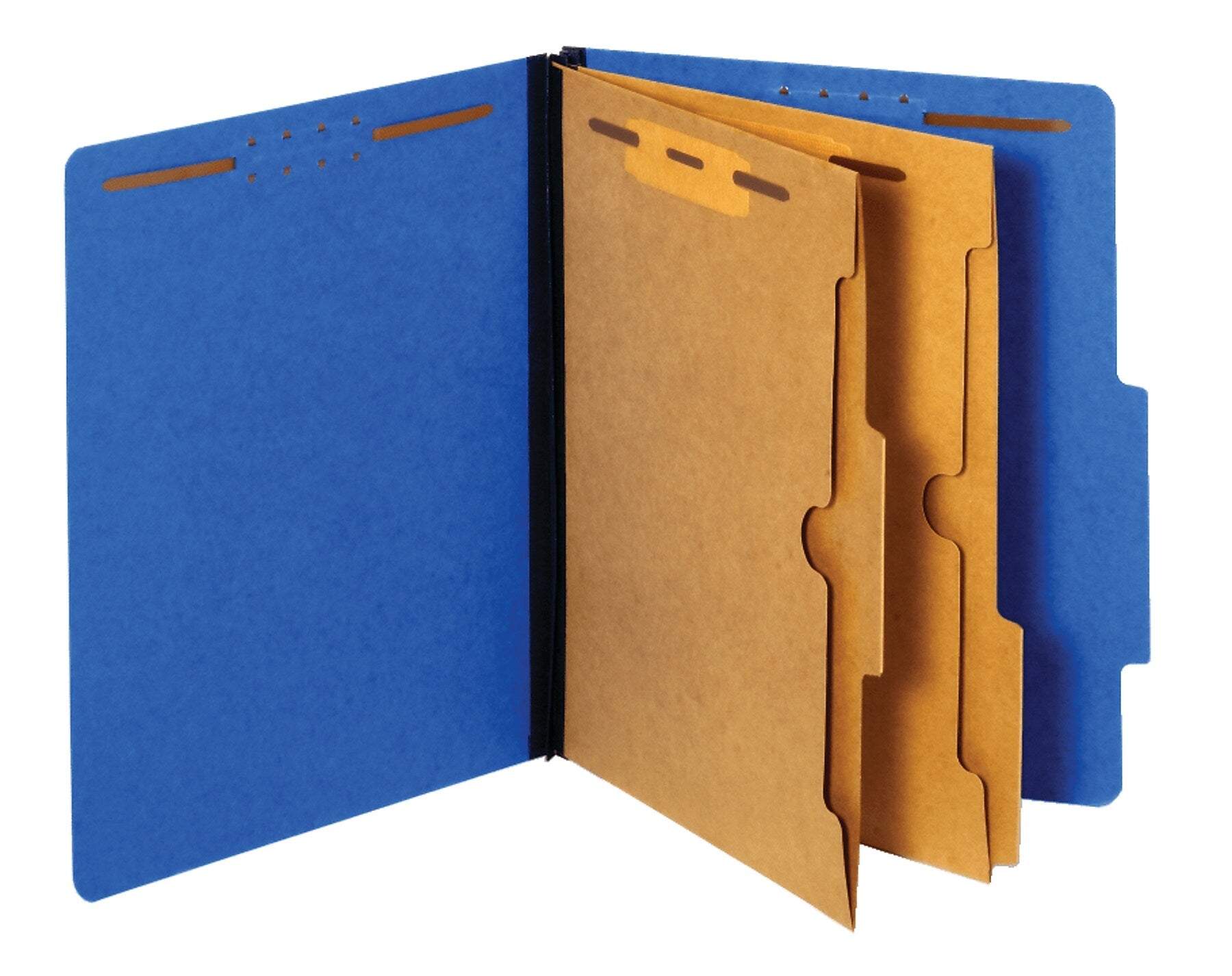 Pendaflex Classification Folder, 2-Dividers, 2 1/2" Expansion, Legal Size, Dark Blue, 10/Box (29085P)