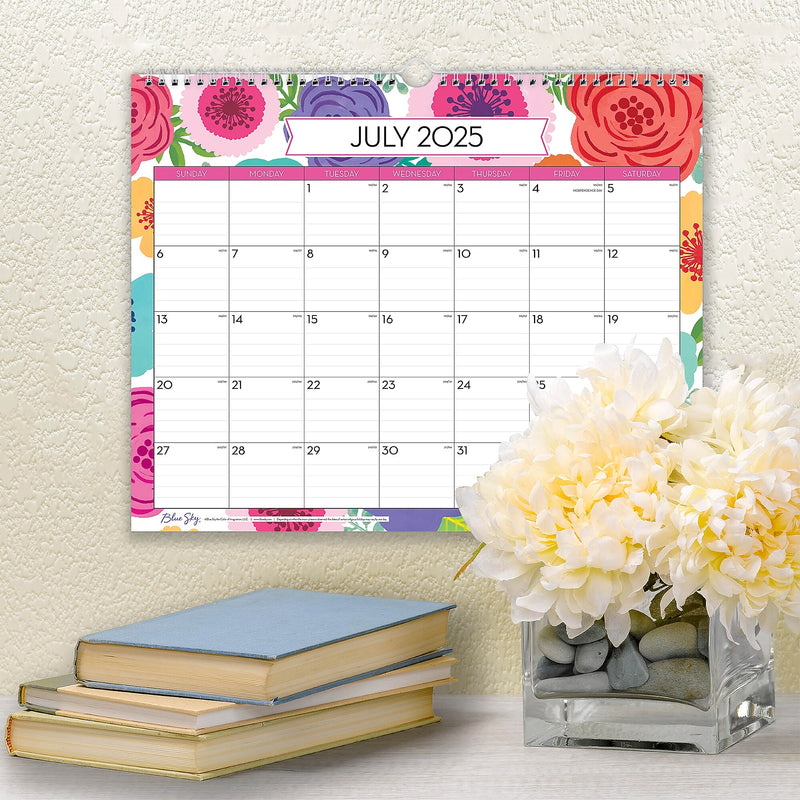2025-2026 Blue Sky Mahalo 12" x 15" Academic Monthly Wall Calendar (156554-A26)