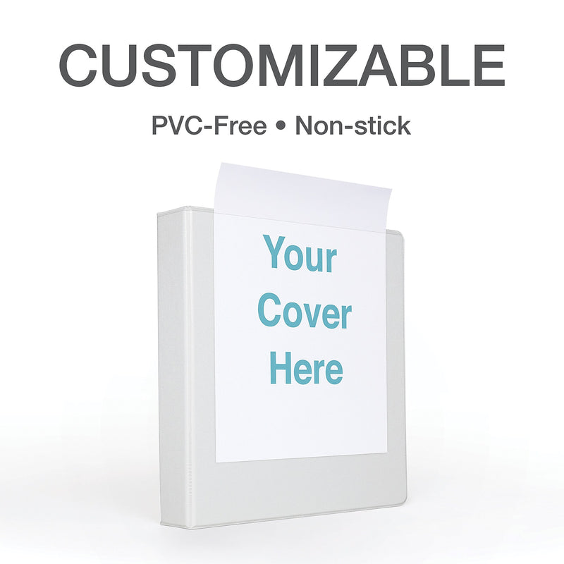 Cardinal Premier Heavy Duty 2" 3-Ring View Binders, D-Ring, White (10320)