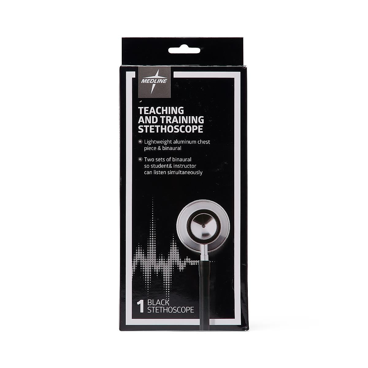 Medline Teaching and Training Stethoscope, Two Binaurals (MDS9750)