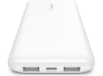 Belkin BoostCharge USB-A/USB-C Power Bank, 10000 mAh, White (BPB011btWH)