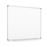 Luxor Magnetic Porcelain Dry-Erase Whiteboard, Aluminum Frame, 48"W x 36"H (DEWM002)