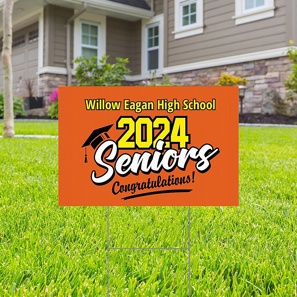 Corrugated Heavy Duty Full Color Yard Signs, 18" x 24", 6MM, 10 Signs