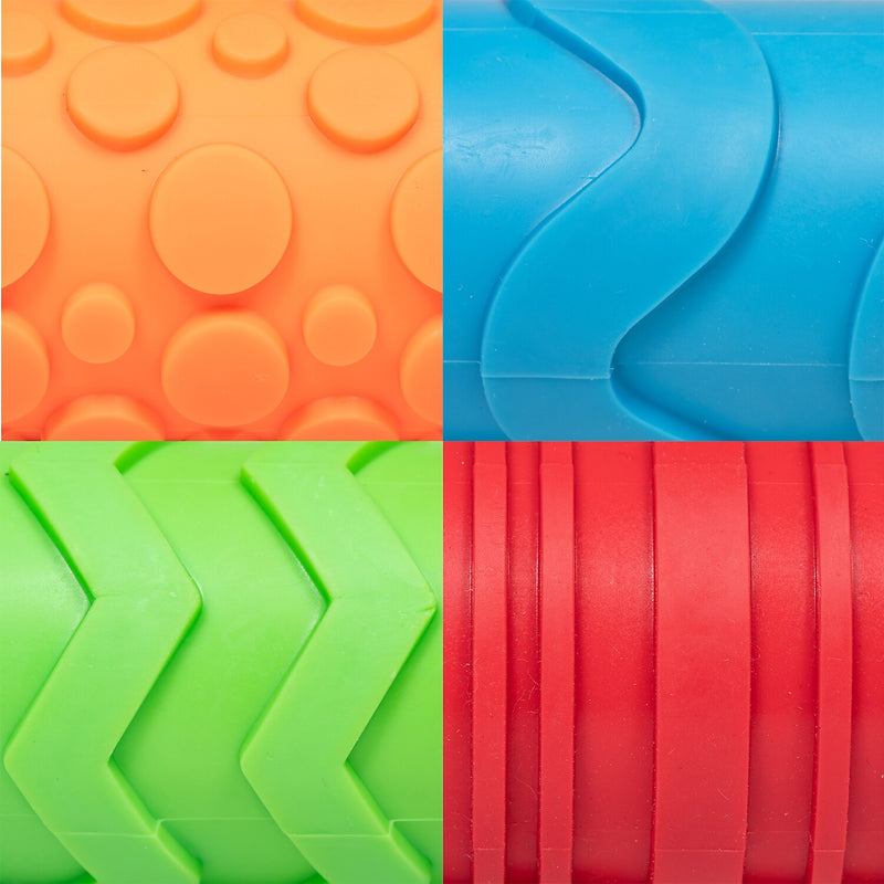 Ready2Learn Paint & Clay Texture Rollers, Assorted Colors, 4/Set (CE-6665)