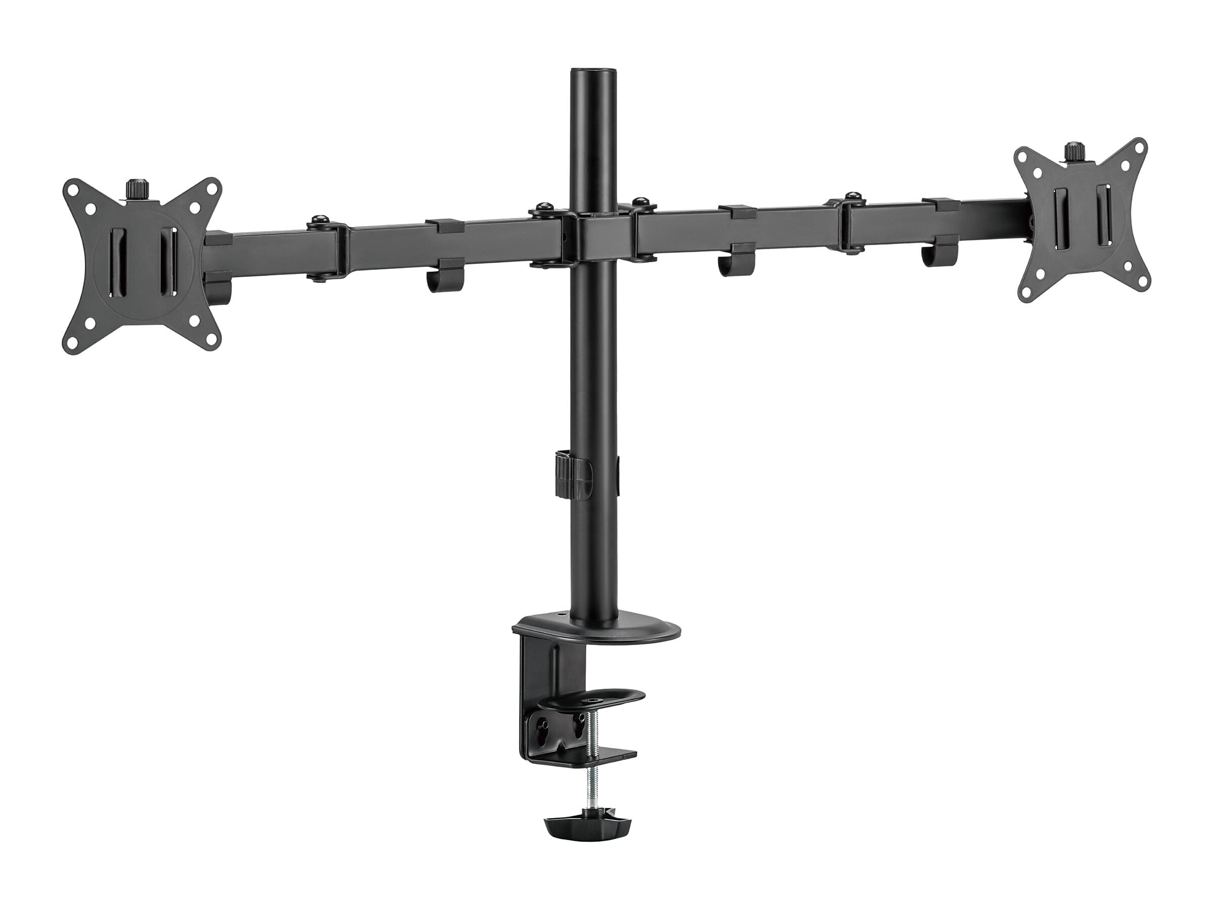V7 Adjustable Dual Mounting Kit, Up to 32" Monitor, Black (DM1GCD)