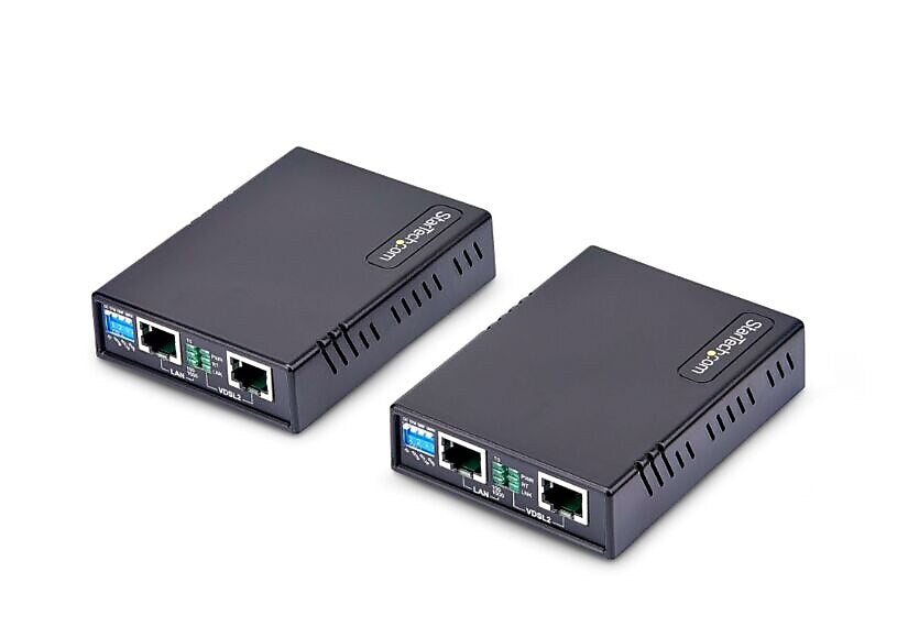 StarTech VDSL Extender Kit, Up to 300Mbps, Up to 1km, Long Range Repeater over RJ11/CAT5e/CAT6 (VDSL-LAN-EXTENDER-1G)