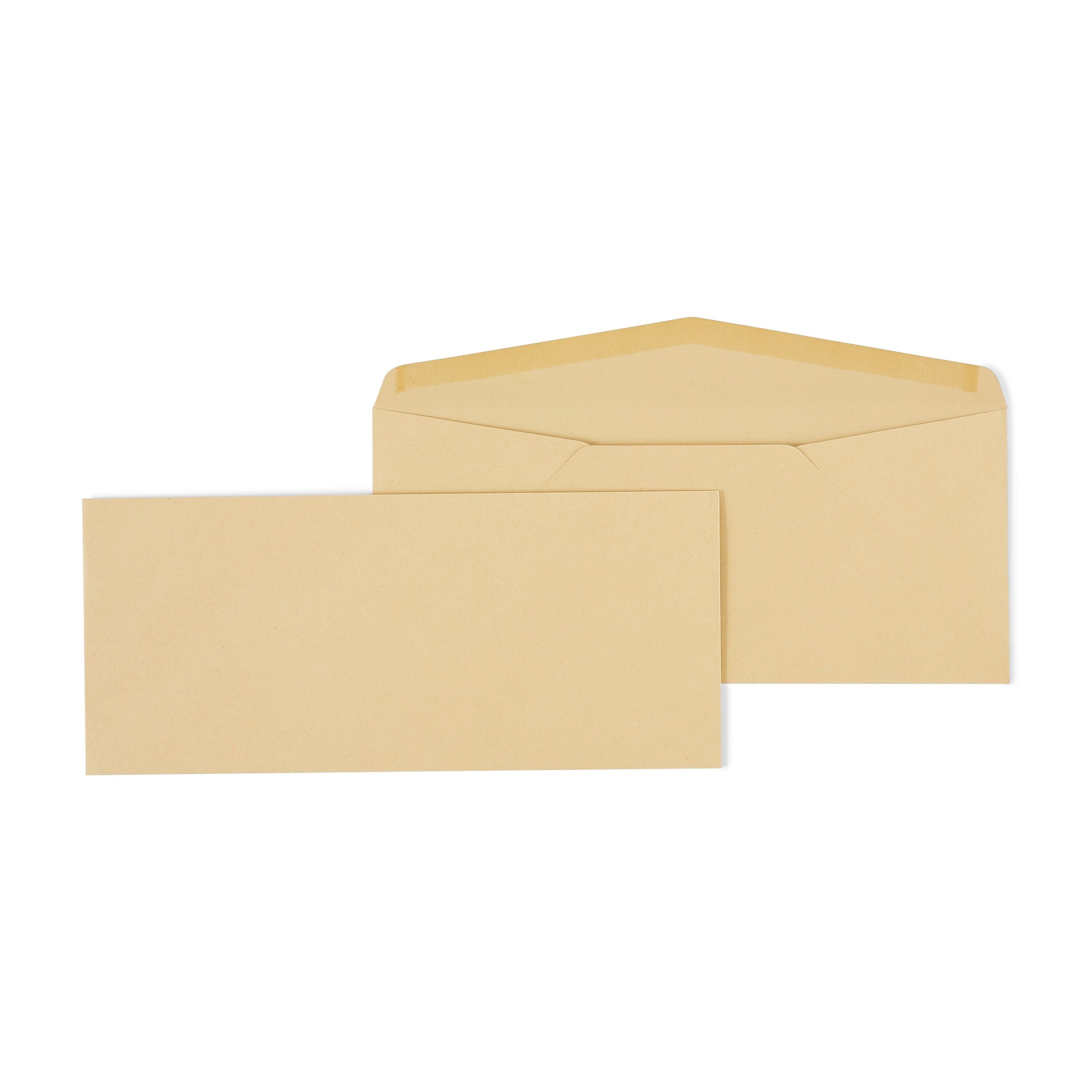 Staples Gummed #12 Business Envelopes, 4 3/4" x 11", Kraft, 500/Box (SPL485461)