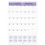 2025-2026 AT-A-GLANCE 15.5" x 22.75" Academic Monthly Wall Calendar, Purple/Red (AY3-28-26)