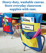 Carson Dellosa Education Yellow and Blue Chairback Buddy, 6 Pack