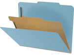 Medical Arts Press Pressboard Classification Folder, 1 Divider, 2" Expansion, Letter Size, Blue, 10/Box (DV-T42-14-3BLU)