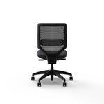 HON Solve Armless Vinyl/ReActiv Swivel Task Chair, Basalt/Charcoal (HSLVTMR.Y1.N.H.0S.SX23.BL.SB.T)