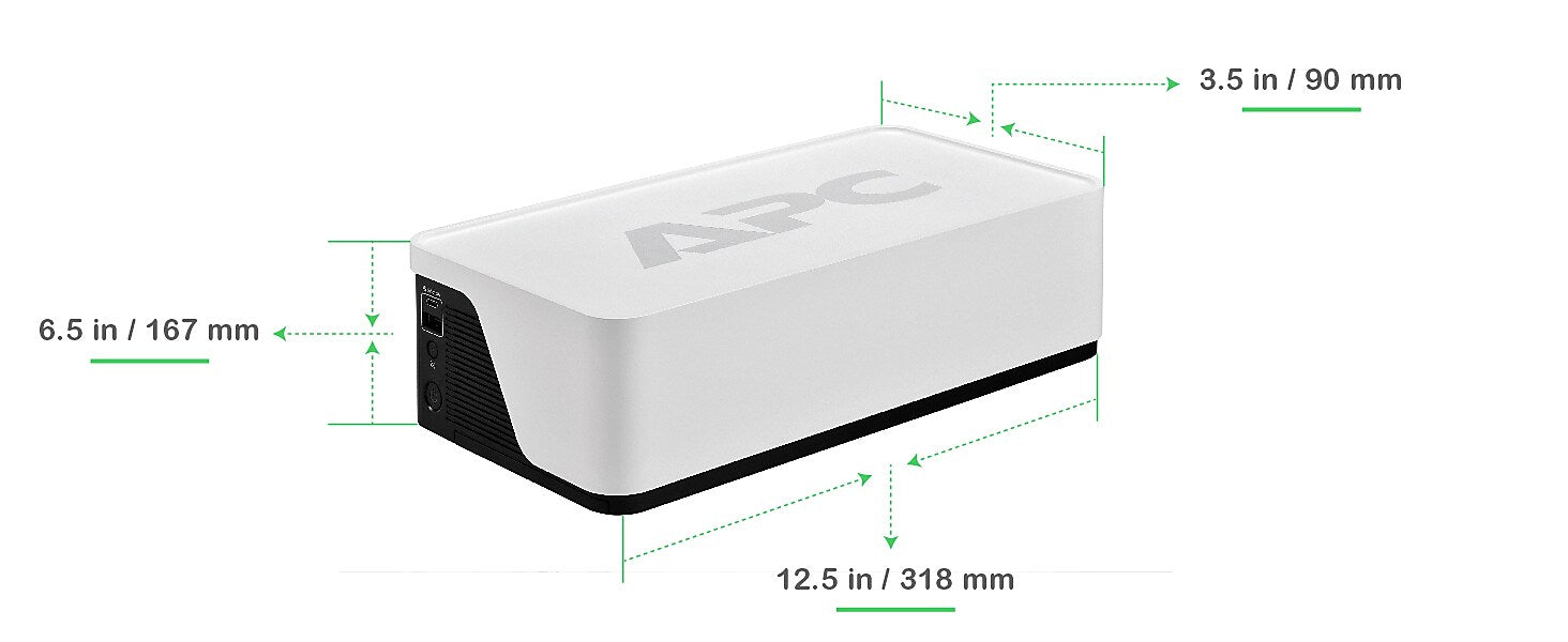 APC UPS Battery Backup, 900VA UPS with 6 Backup Battery Outlets, USB Type-C, White (BE900G3)