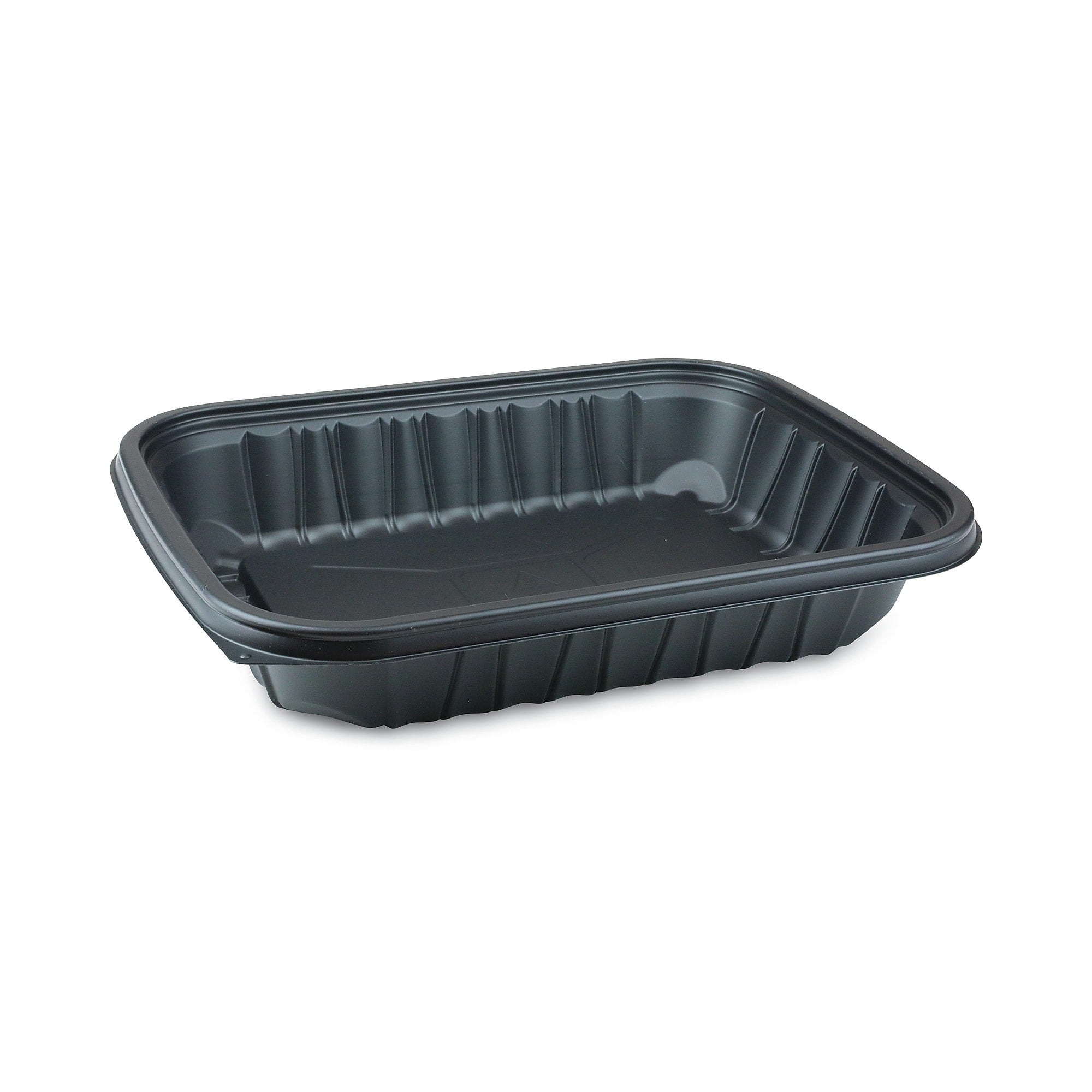 Pactiv Evergreen EarthChoice Entree2Go Takeout Container, 64 oz, 11.75 x 8.75 x 2.13, Black, Plastic, 200/Carton