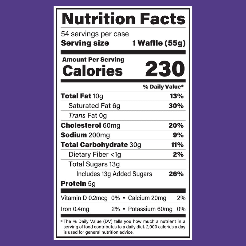 Eggo Homestlye Butter Maple Waffles, 1.94 oz., 54/Pack (220-02466)