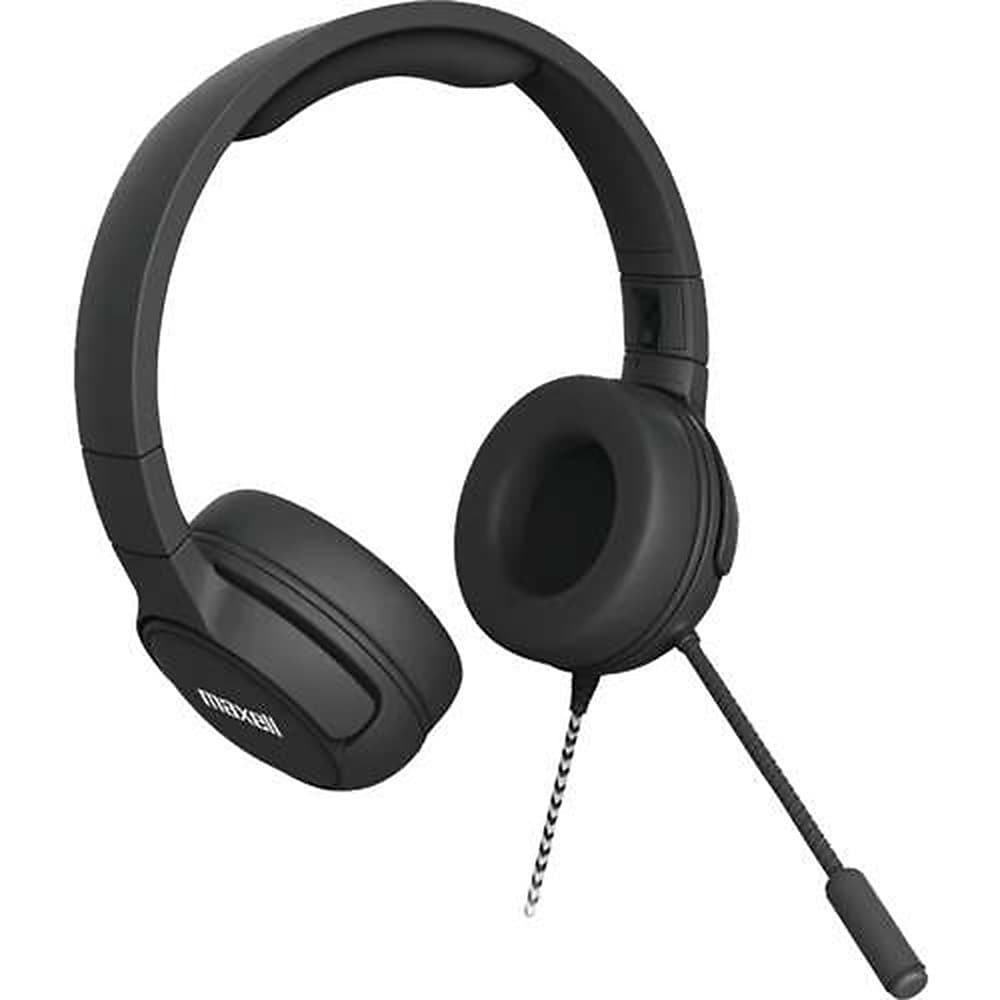 Maxell Kids Safe On-Ear Headphones, Black (MAX198021)