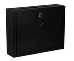 AdirOffice Steel Multipurpose Drop Box Interoffice Mailbox, Large, Black (631-03-BLK-PKG)
