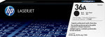 HP 36A Black Standard Yield Toner Cartridge, Prints Up to 2,000 Pages (CB436A)