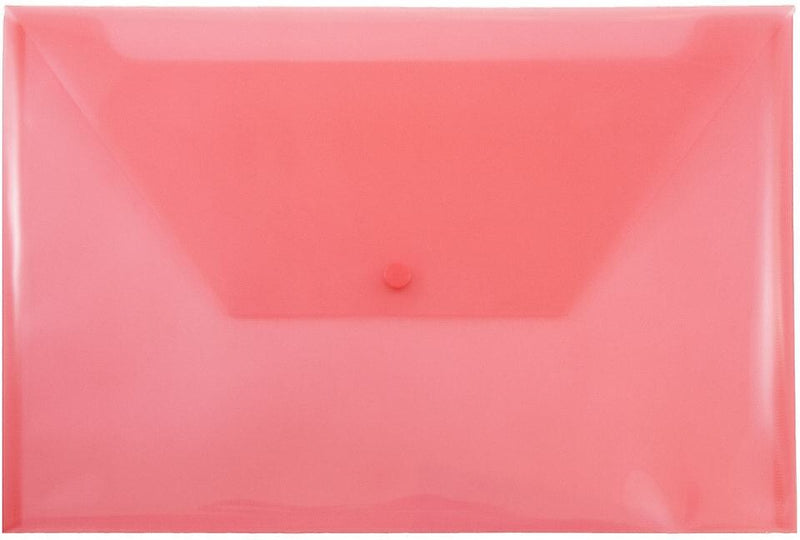 JAM Paper Premium Plastic Document File, Legal, Red, 3/Pack (219S0REX3)