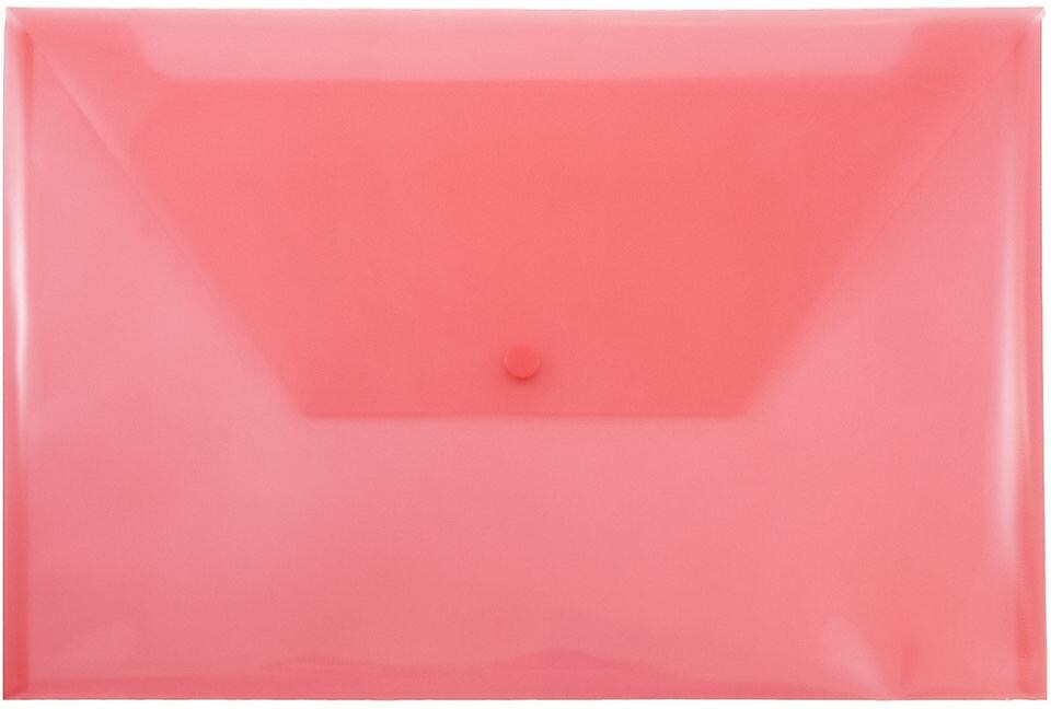 JAM Paper Premium Plastic Document File, Legal, Red, 3/Pack (219S0REX3)