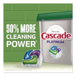 Cascade Platinum ActionPacs Dishwasher Detergent, Fresh Scent, 14 oz., 26 Pacs/Pack, 4 Packs/Carton (80797184)
